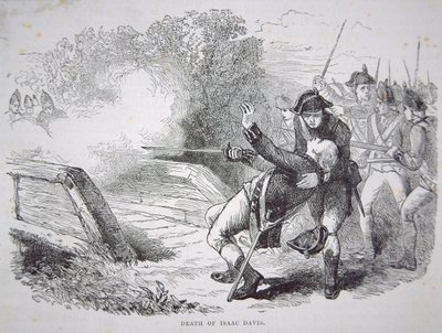 De dood van Isaac Davis bij Concord Bridge door American School