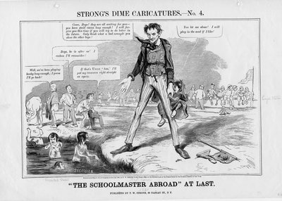 De schoolmeester eindelijk in het buitenland: Strongs dime karikaturen, nr. 4 door American School