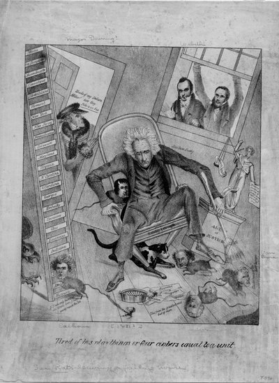 Moe van zijn speelgoed, of, Vier nullen gelijk aan een eenheid, ca. 1831 door American School