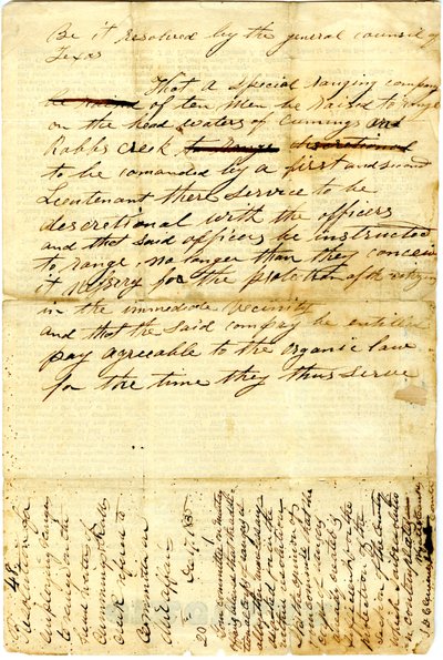 Aan het volk van Texas over de belegering van het Mexicaanse garnizoen in San Antonio de Bexar, 10 december 1835 door American School