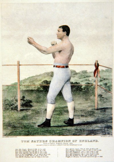 Tom Sayers, naar een prent van Currier & Ives door American School