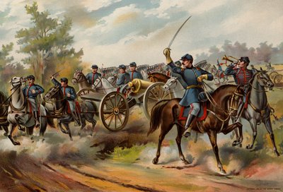 US Army, Paardartillerie door American School