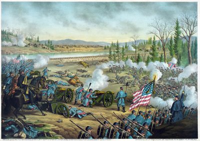 Amerikaanse Burgeroorlog: Slag bij Stone River, of 2e Slag bij Murfreesboro, Tennessee, 31 dec. door American School