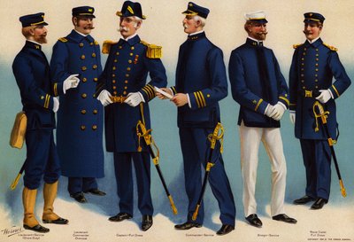 US Navy, uniformen door American School