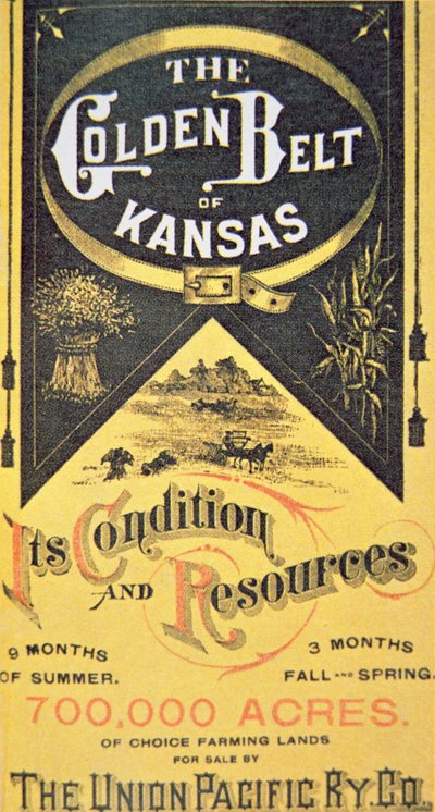 Union Pacific Railroad Poster, ca. 1880 door American School