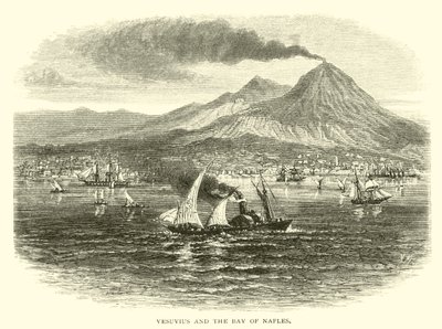 Vesuvius en de Baai van Napels door American School