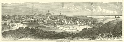 Vicksburg vanaf de heuvels aan de achterkant, mei 1863 door American School