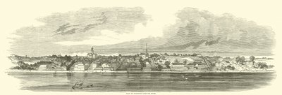 Uitzicht op Vicksburg vanaf de rivier, juni 1862 door American School