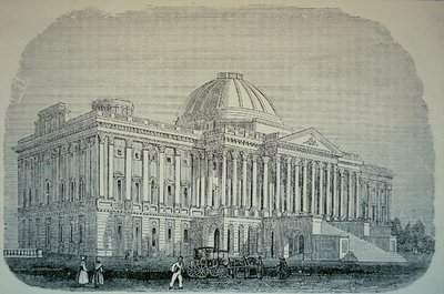 Uitzicht op het Capitool, ca. 1848 door American School