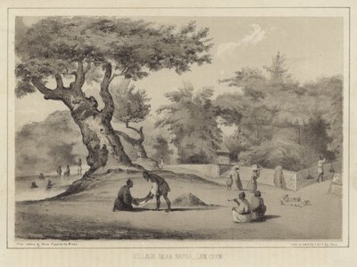 Dorp nabij Napha, Lew Chew (Ryukyu-eilanden) door American School