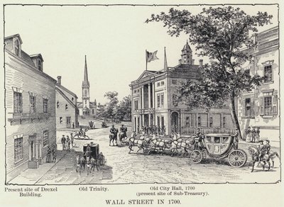 Wall Street in 1700 door American School