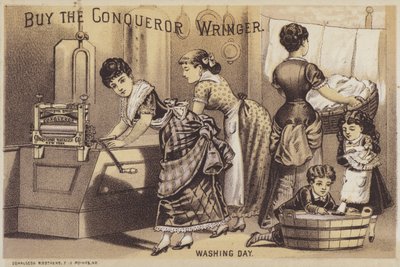 Wasdag (chromolitho) door American School