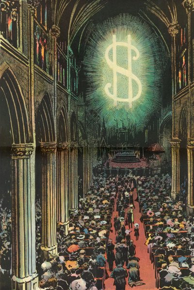 Aanbidding van de Almachtige Dollar door American School
