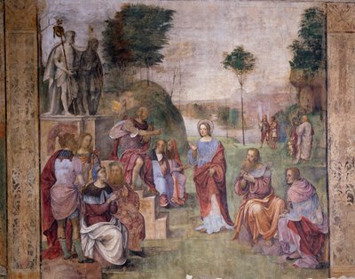 Proces van Santa Cecilia (St Cecilia), ca 1506, door Amico Aspertini, fresco, Oratorium van Santa Cecilia, Bologna, Emilia-Romagna door Amico Aspertini