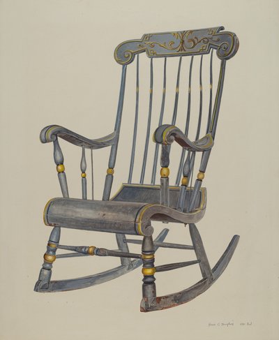Schommelstoel door Amos C. Brinton