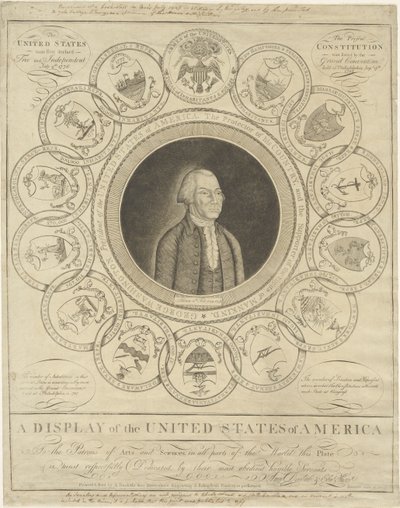 Een weergave van de Verenigde Staten van Amerika door Amos Doolittle