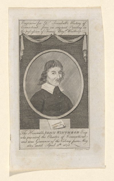 Portret van John Winthrop door Amos Doolittle