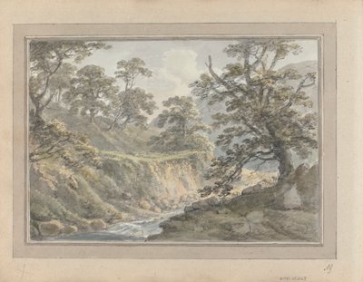 Uitzichten in Engeland, Schotland en Wales: Landschap met Stroom door Amos Green