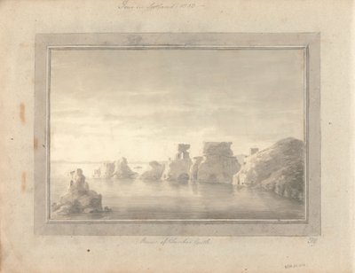 Gezichten in Engeland, Schotland en Wales: Ruïnes van Dunbar Castle, HG/Tour in Schotland door Amos Green