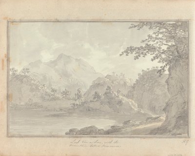 Uitzichten in Engeland, Schotland en Wales: Tour in Schotland; Loch van-a-char, met de berg genaamd Benvenue door Amos Green