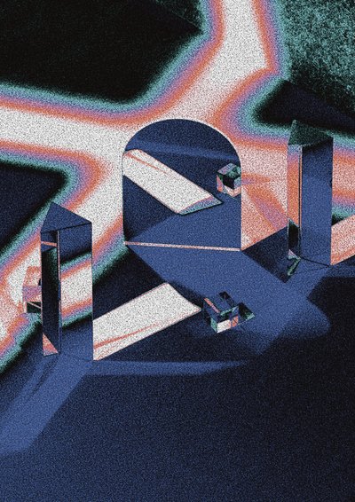 Prismatische lichtboog door Amy Louise Baker