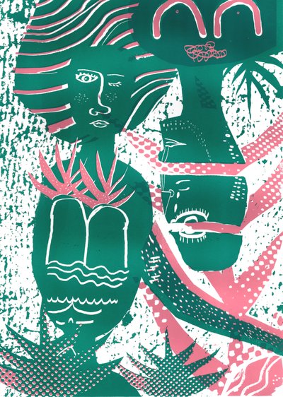 We Grow, 2015 (zeefdruk) door Amy Louise Evans
