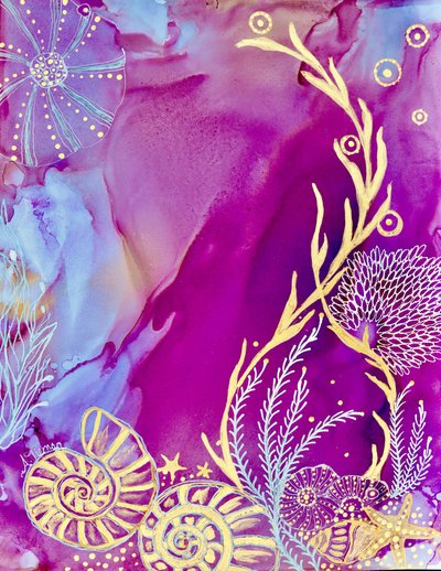 Golden Ocean Jewels door Amy Tieman