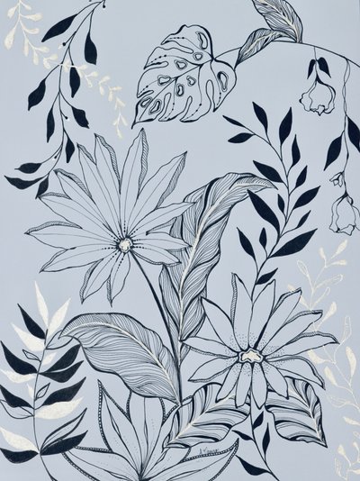 Rustgevend tropisch gebladerte door Amy Tieman