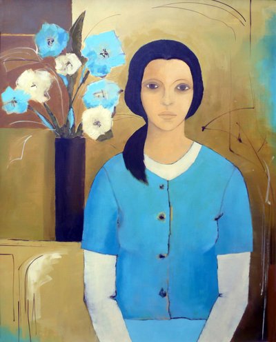 Madonna met bloemen door Ana Bianchi