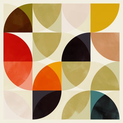 Circles 19 nov  Beige kwart Circles in elkaar door Ana Rut Bre