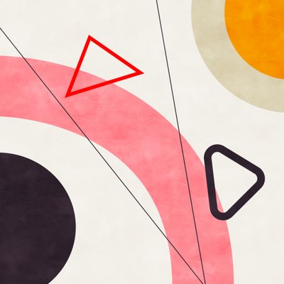 Midden Bauhaus-geometrie 5 door Ana Rut Bre