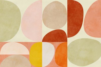 Pastelgeometrie door Ana Rut Bre