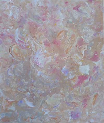 Etherische roze stroom door Anastasiya Devochkina