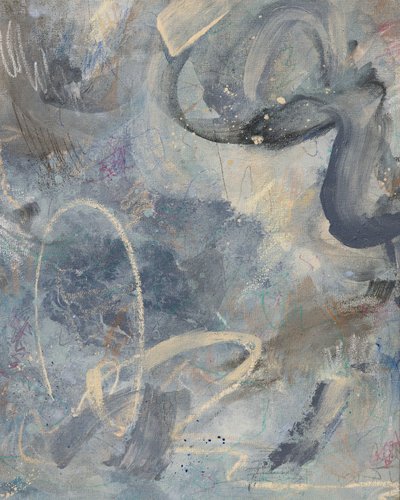 Serene Blue Abstract door Anastasiya Devochkina