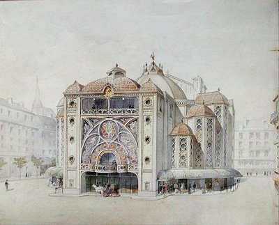 Ontwerp voor een ideaal theater door Anatole de Baudot