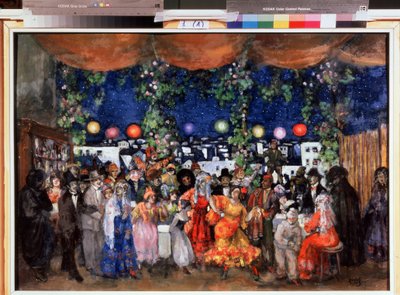 Carnaval in Spanje. Schilderij van Anatoli Afanasyevich Arapov door Anatoli Afanasyevich Arapov