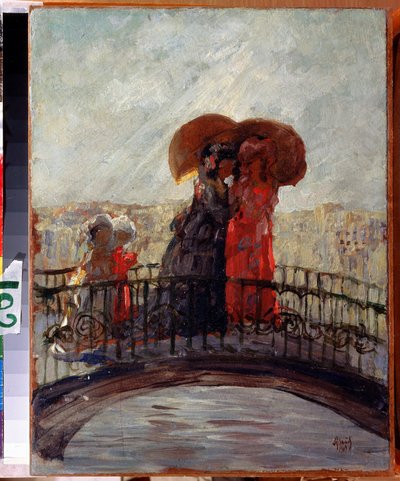 In de regen door Anatoli Afanasyevich Arapov