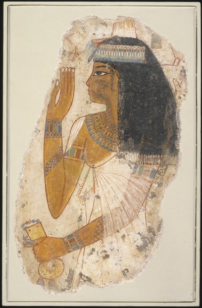 Thepu, moeder van Nebamun van Thebe, ca. 1390-1353 v.Chr. door Ancient Egypt