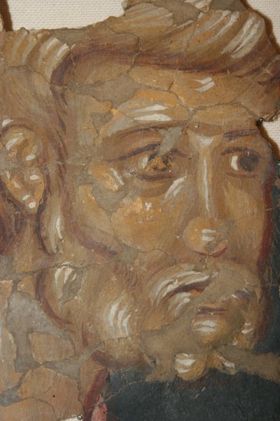 Petrus de Apostel, 14e eeuw door Ancient Russian frescos