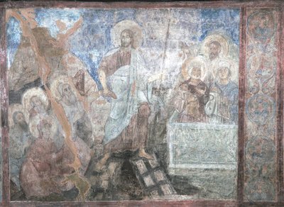 De afdaling naar de hel door Ancient Russian frescos