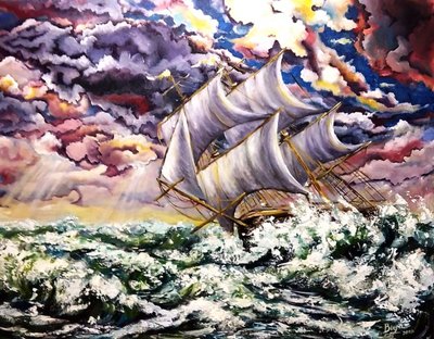 Door de storm varen door Anda Bieza