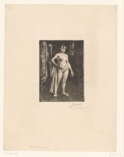 La Venus de la Vilette door Anders Leonard Zorn (signed by artist)