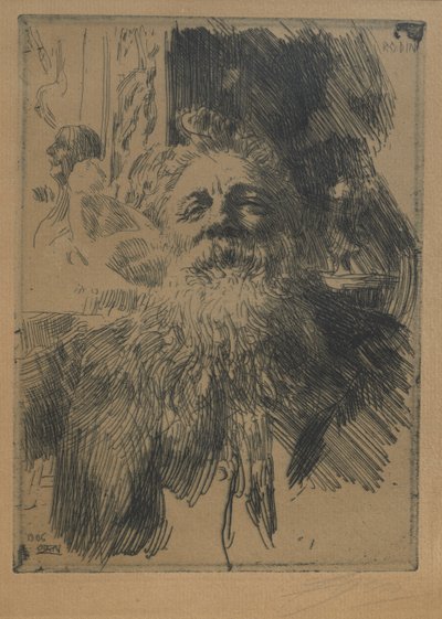 August Rodin door Anders Leonard Zorn
