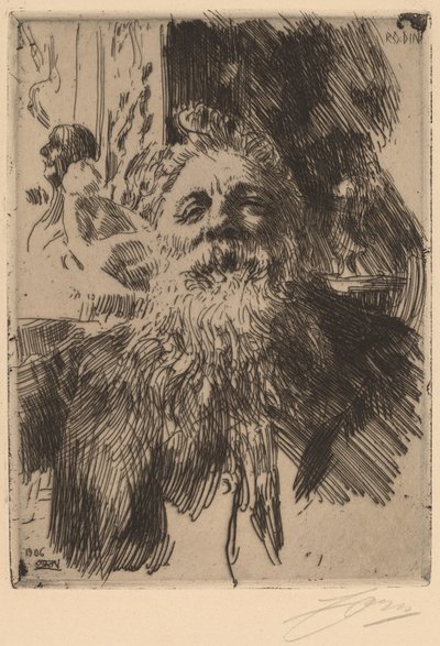 Auguste Rodin door Anders Leonard Zorn