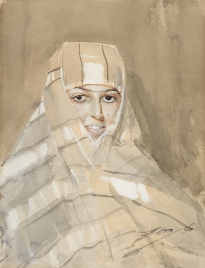 Bedoeïenenmeisje, 1886 door Anders Leonard Zorn