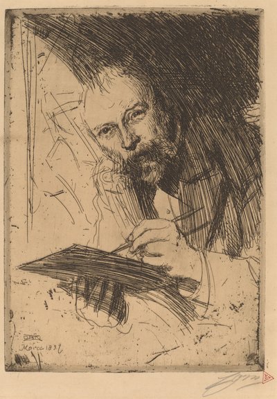 Carl Larsson, 1897 door Anders Leonard Zorn