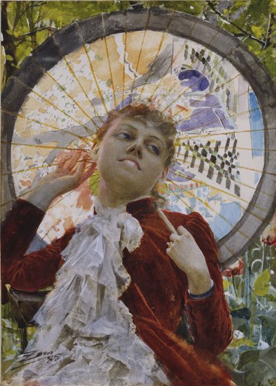 Luchtkastelen, 1885 door Anders Leonard Zorn