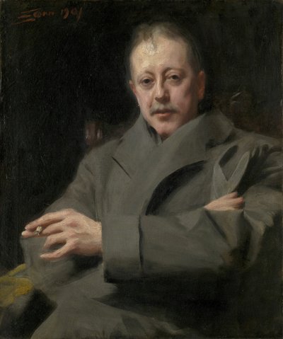 Portretstudie van een Man, 1901 door Anders Leonard Zorn