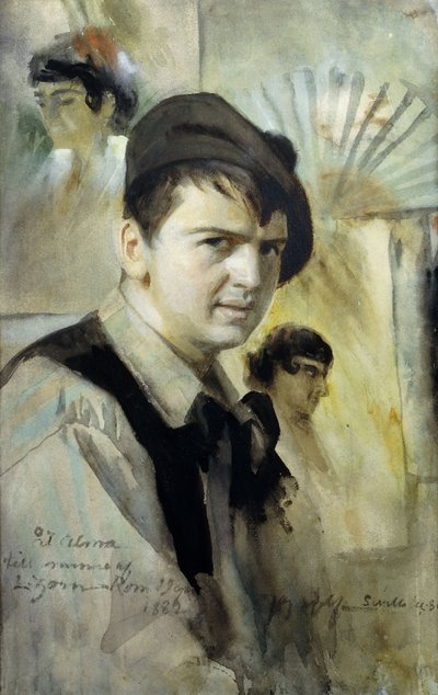 Portret van de Kunstenaar, 1881 door Anders Leonard Zorn