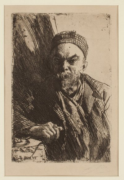 Portret van de dichter Paul Verlaine (1844-1896) door Anders Leonard Zorn